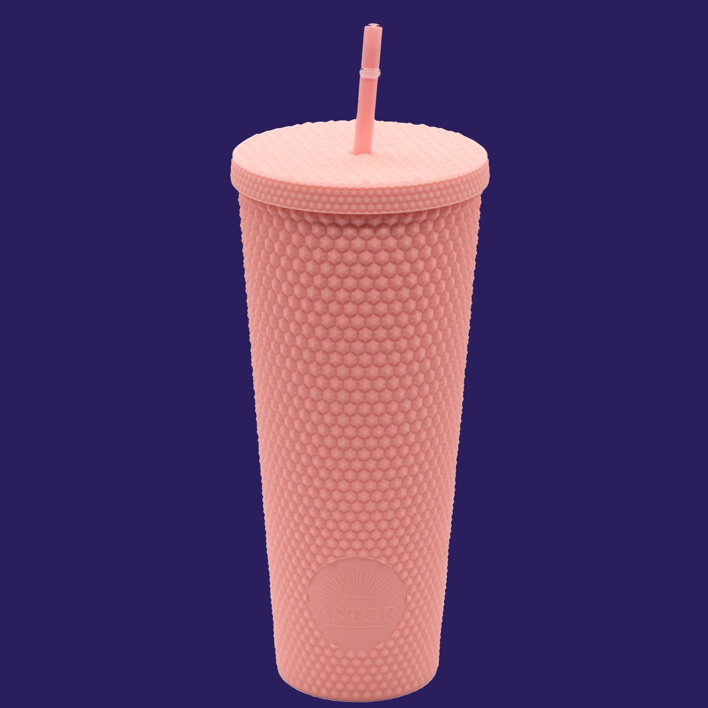 Matte Pink Studded Tumbler