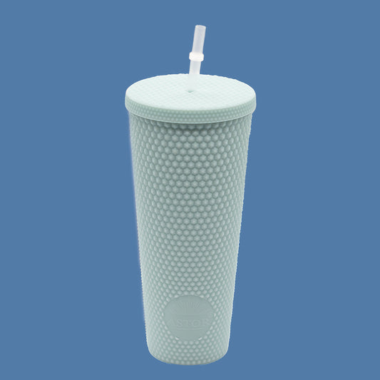 Matte Sea Foam Studded Tumbler