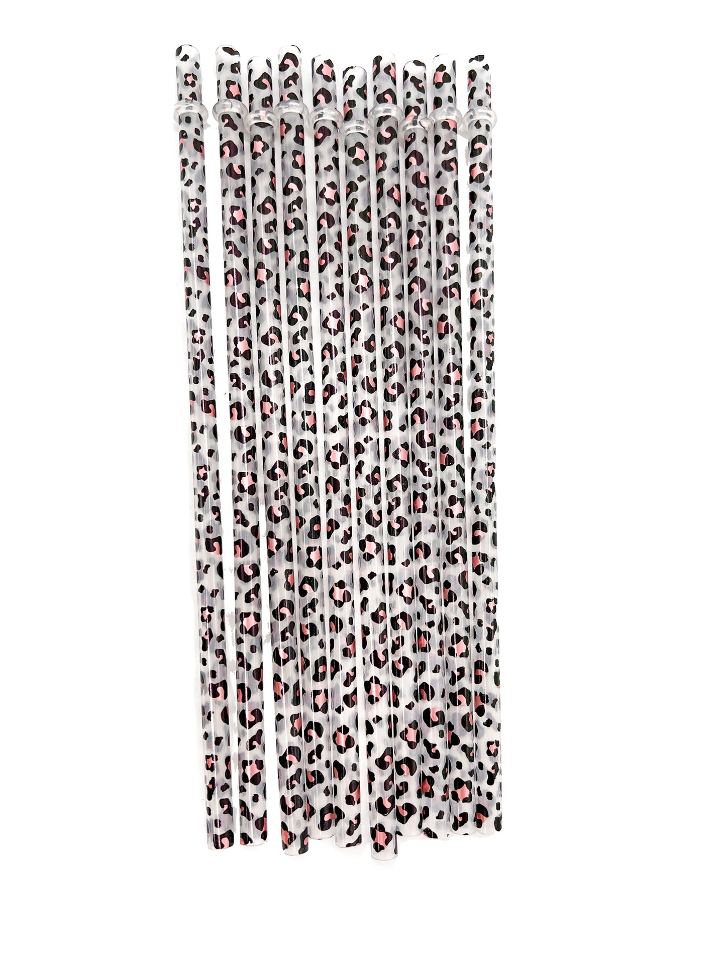 Leopard Print Straws