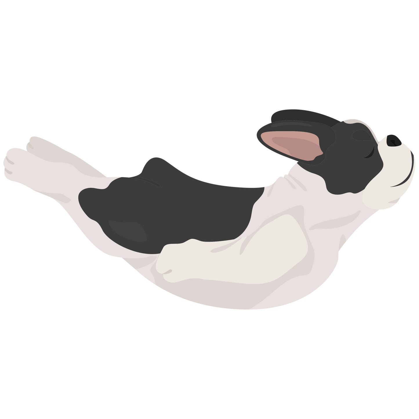 French Bulldog Dog Yoga Vinyl Stickers