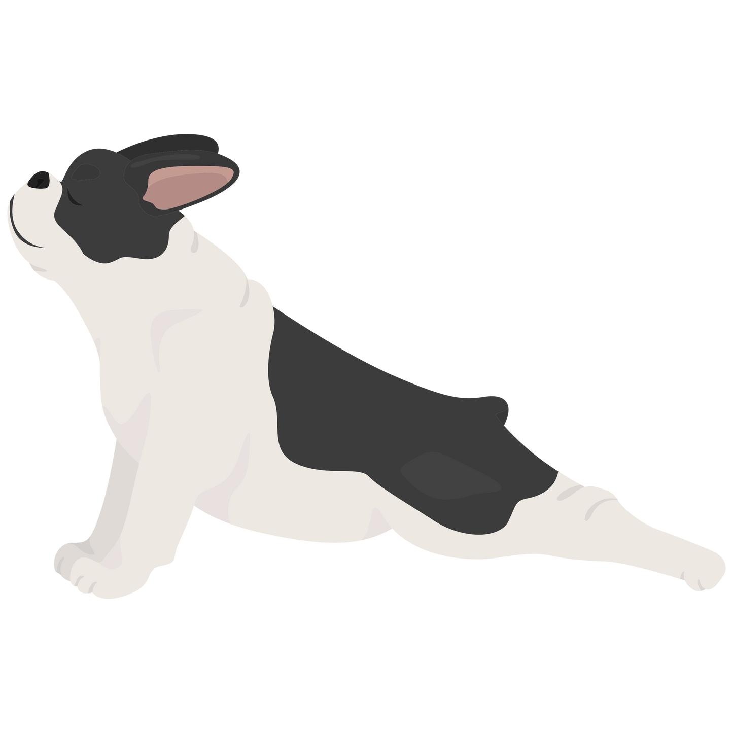 French Bulldog Dog Yoga Vinyl Stickers