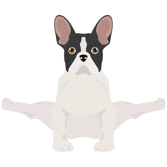 French Bulldog Dog Yoga Vinyl Stickers