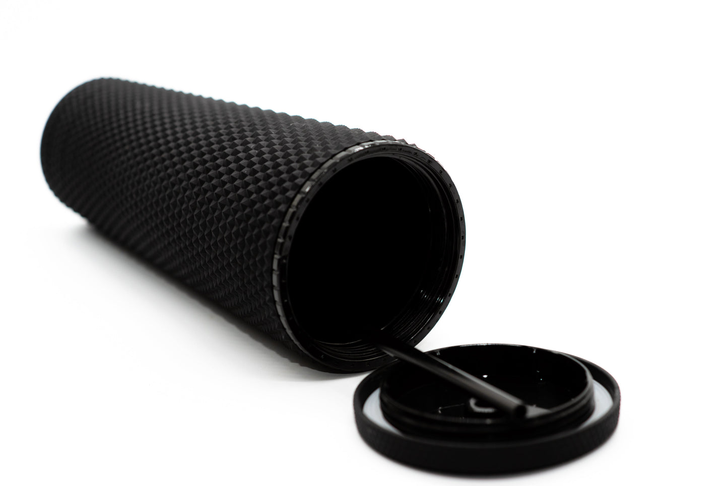 Black Matte Studded Tumbler