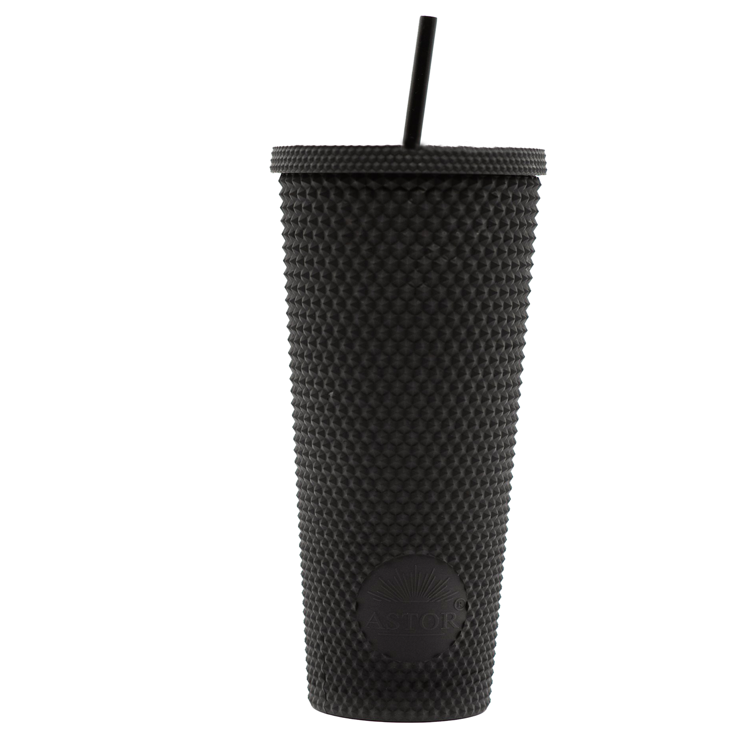 Black Matte Studded Tumbler