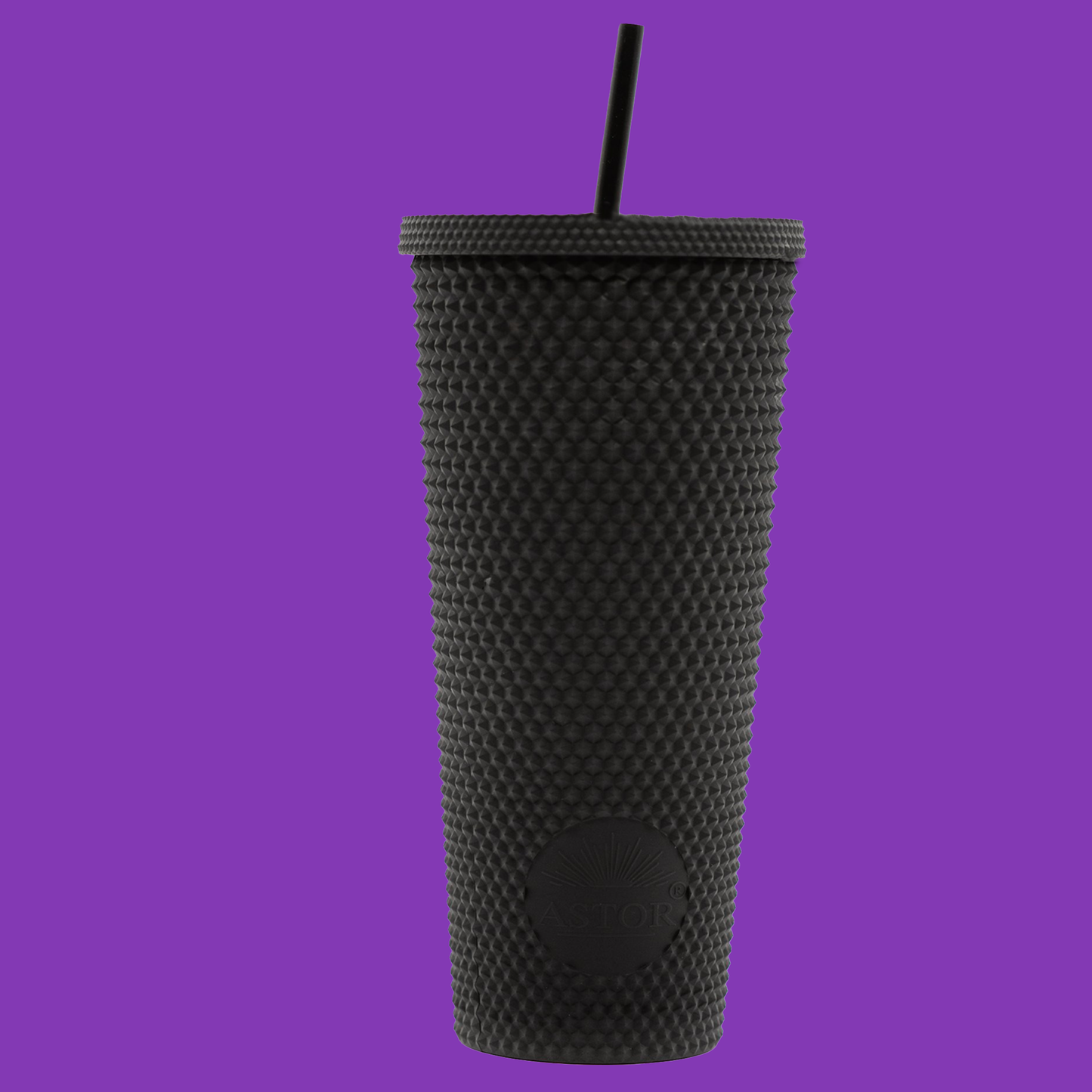 Black Matte Studded Tumbler